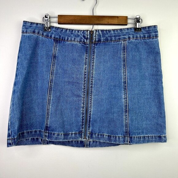 Altard State y2k inspired mini jean skirt size large - Picture 1 of 8